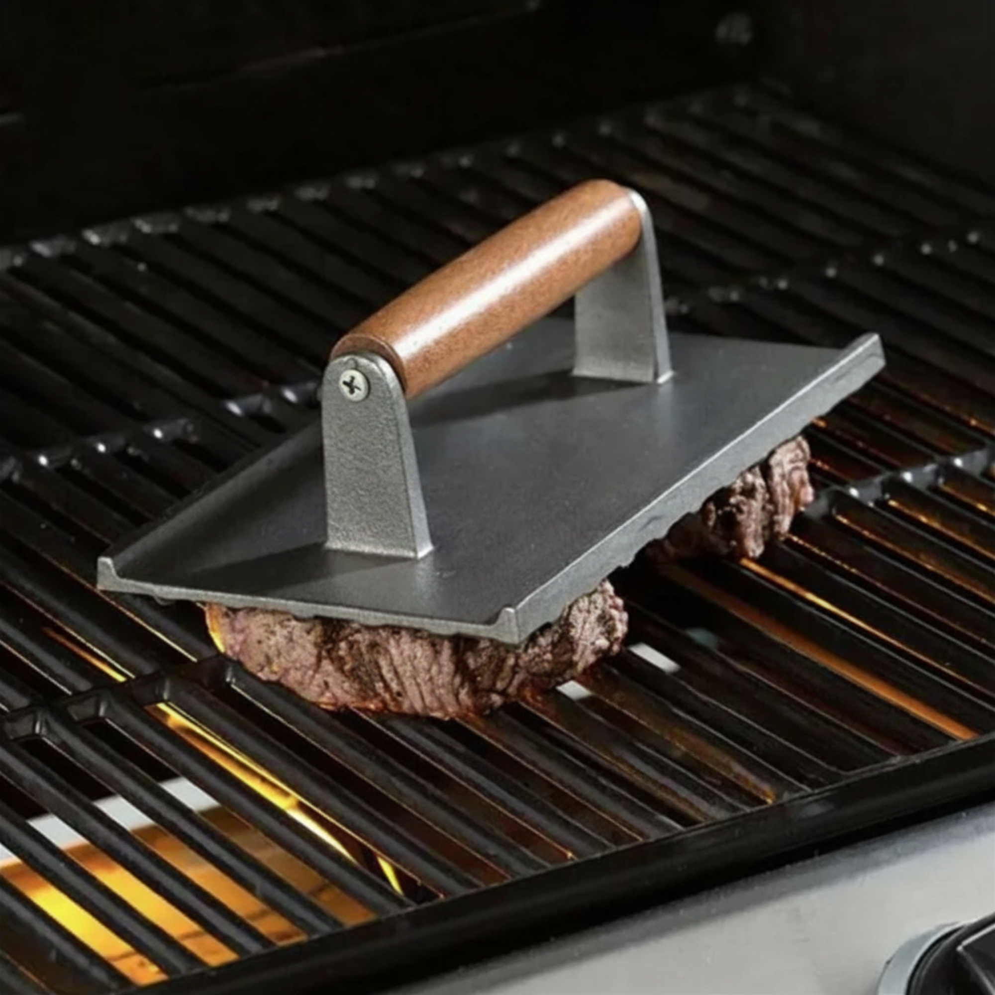 SMASHD Cast Iron Steak Press