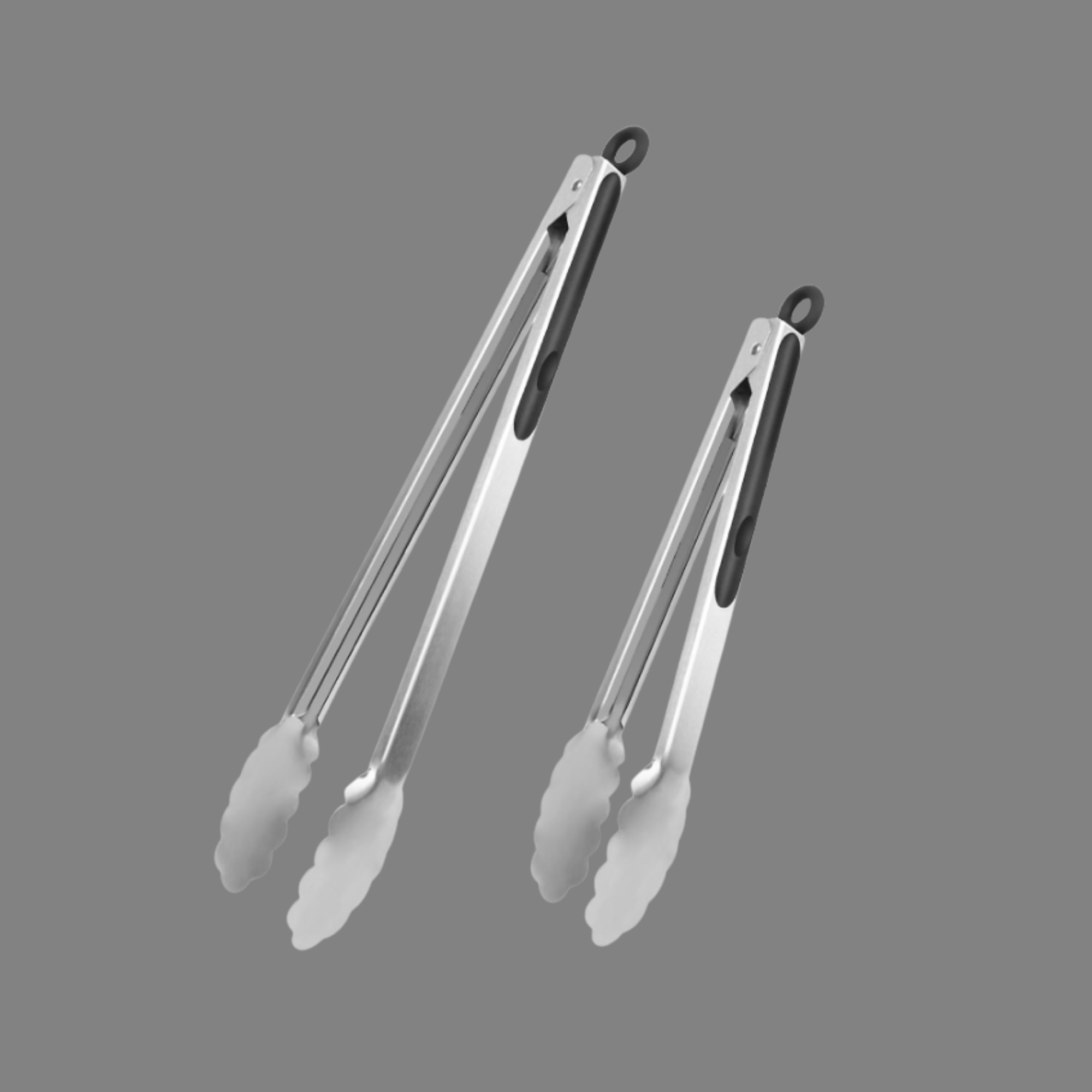 SMASHD 2pc Cooking Tongs with Silicone Handle